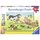 Kép 3/3 - Ravensburger puzzle Boldog állatcsaládok 12 darabos puzzle